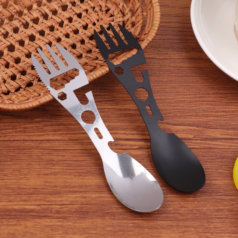 Bamboo Cutlery Travel - 1/5Pcs 10 In 1 Camping Utensilien