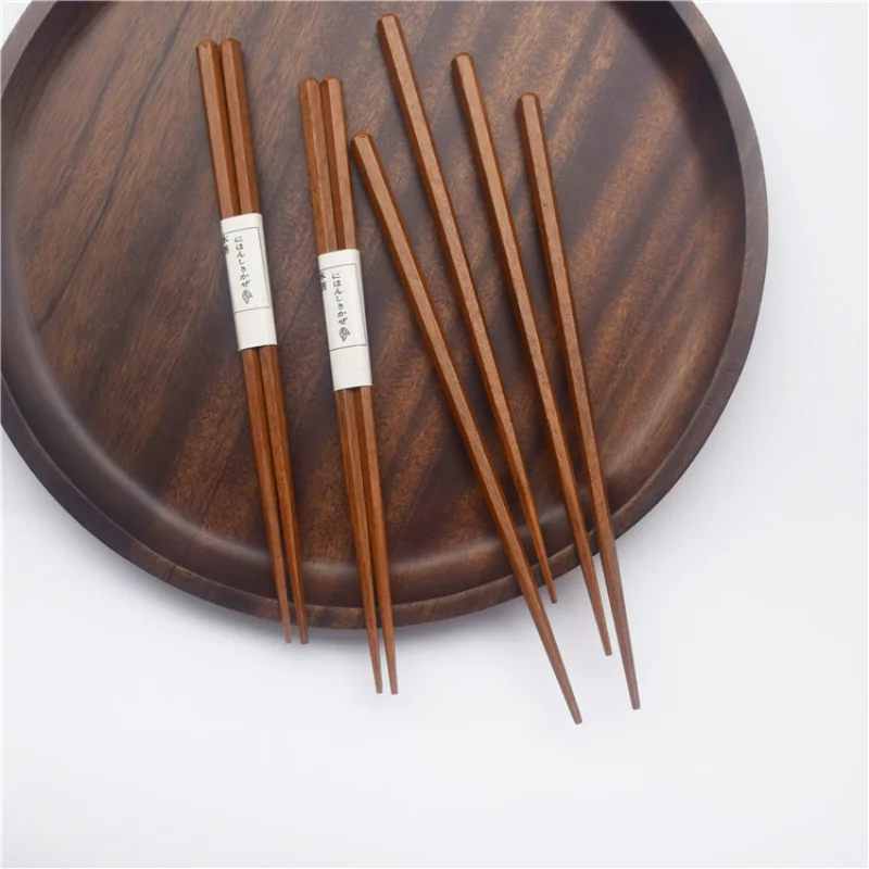 Bamboo Cutlery Travel - Haushalt Massivholz Essstäbchen japanische kreative sechseckige