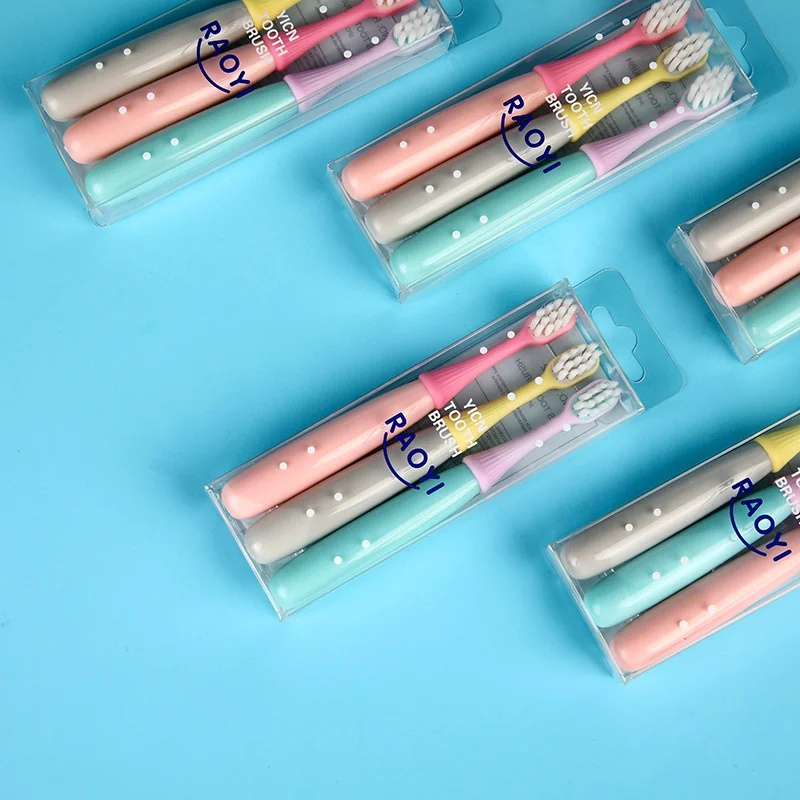 Bamboo Toothbrush Set - 3 teil/satz Kinder zahnbürste 3 Sätze
