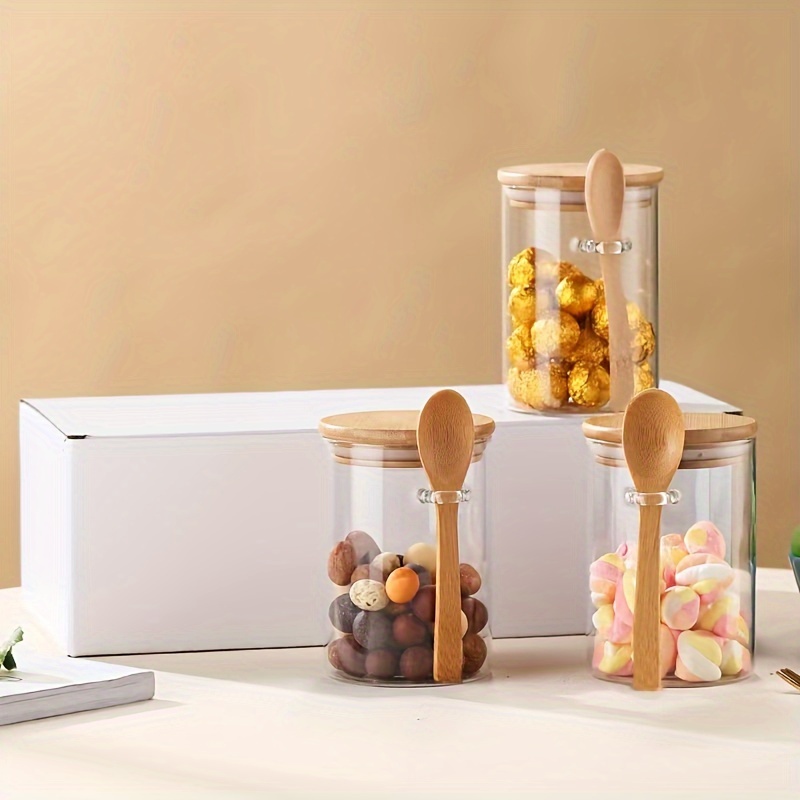 Bamboo Cutlery Travel - 280 ml Bonbonglas, Keksdose, Vorratsglas aus