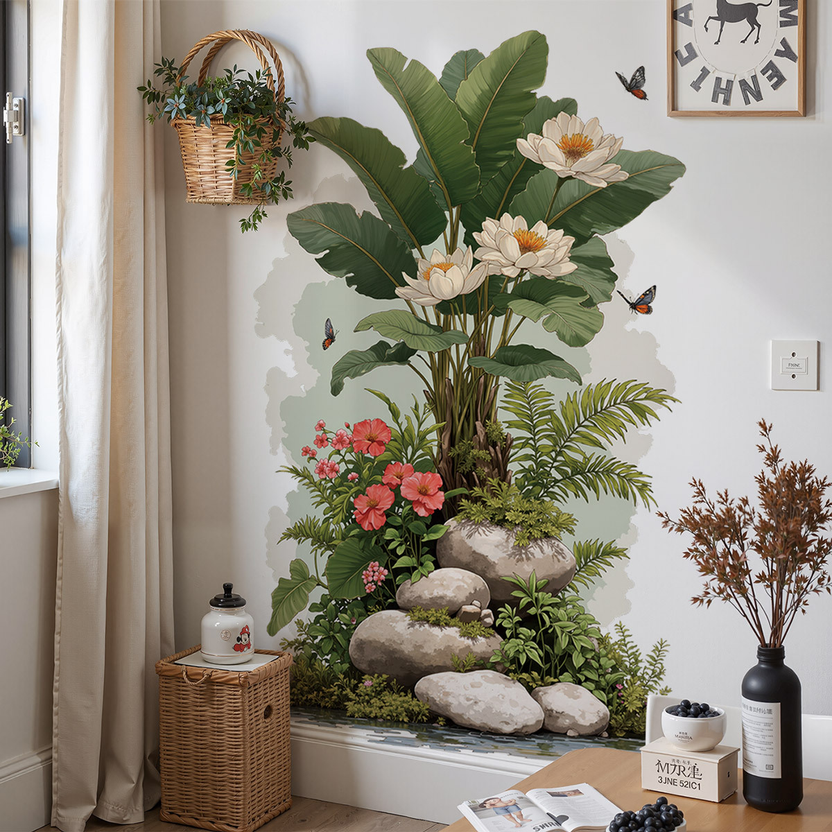 Große grüne Pflanze Wandtattoo – Sustainable Living Eco Friendly Bewertung und Preis