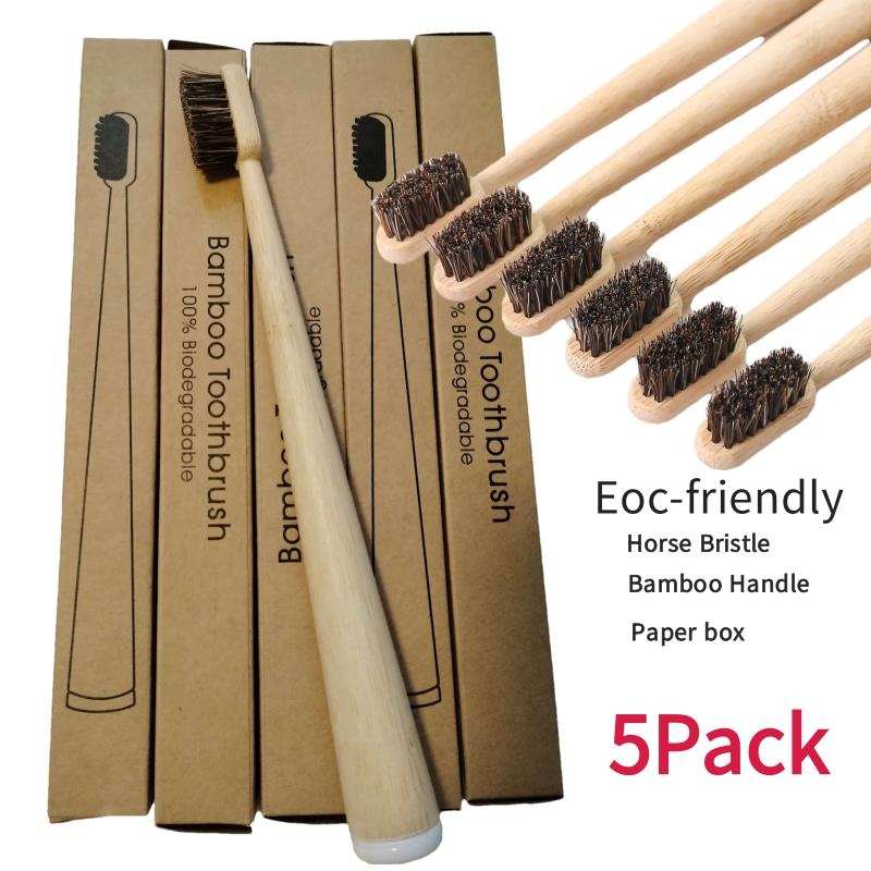 5 Stück Bambus-Zahnbürsten mit – Bamboo Toothbrush Set Bewertung und Preis