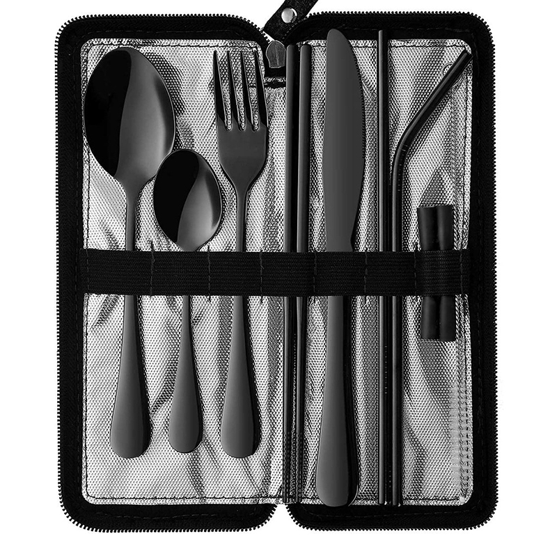 Neues 10-teiliges tragbares Be – Bamboo Cutlery Travel Bewertung und Preis