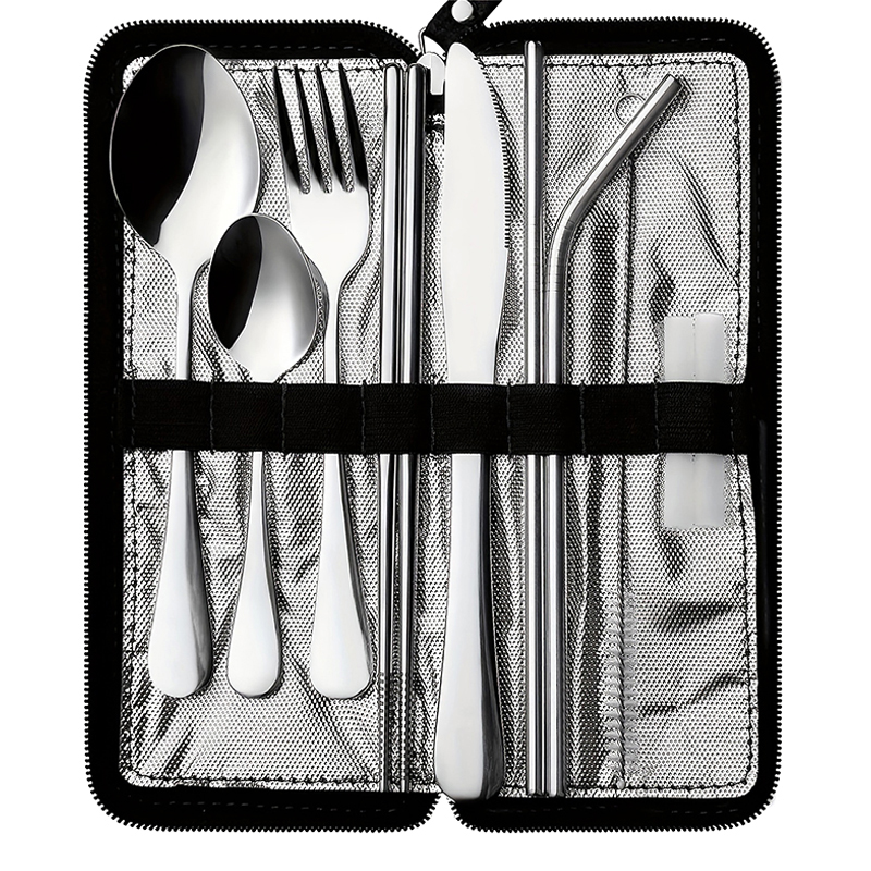Neues 10-teiliges tragbares Be – Bamboo Cutlery Travel Bewertung und Preis