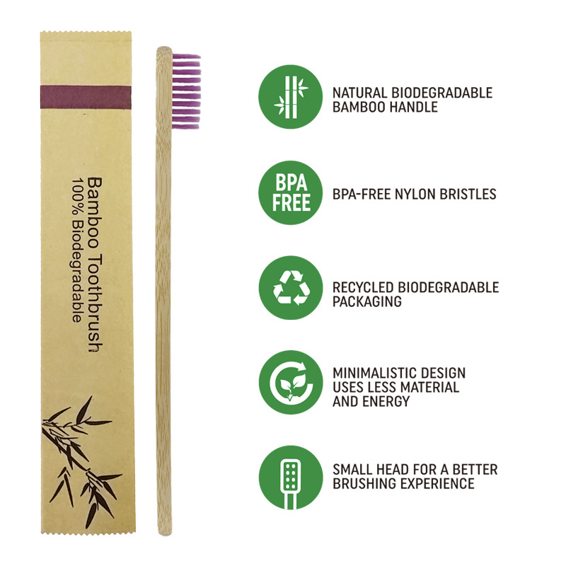 50/100 Stück individuelle Logo – Bamboo Toothbrush Set Bewertung und Preis