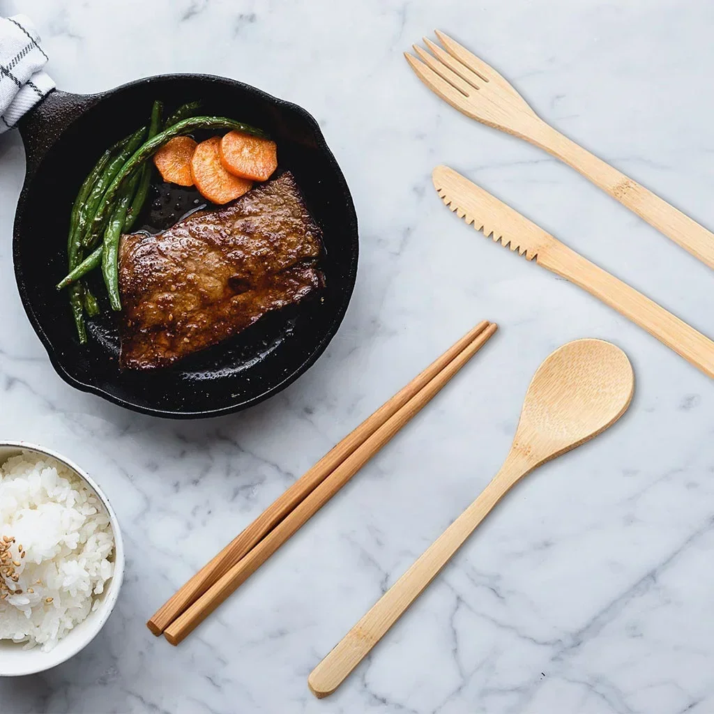 Wiederverwendbares Bambus-Reis – Bamboo Cutlery Travel Bewertung und Preis
